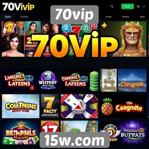 A diversidade de jogos disponíveis no 70vip